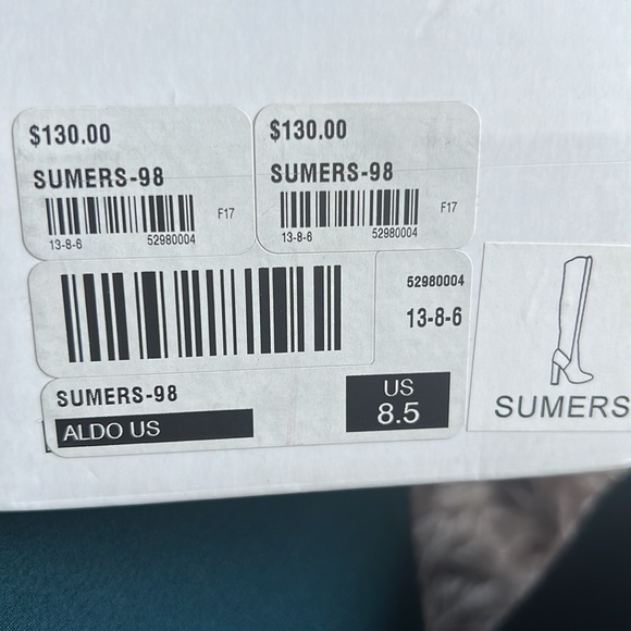 Aldo Thigh-high Black Boots, Sz 8.5 - Picture 7 of 7